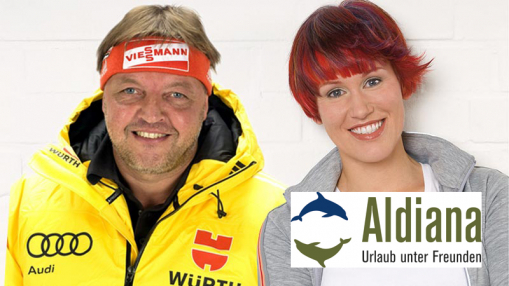 Aldiana Salzkammergut - Loipenfun mit Kati Wilhelm und Jochen Behle